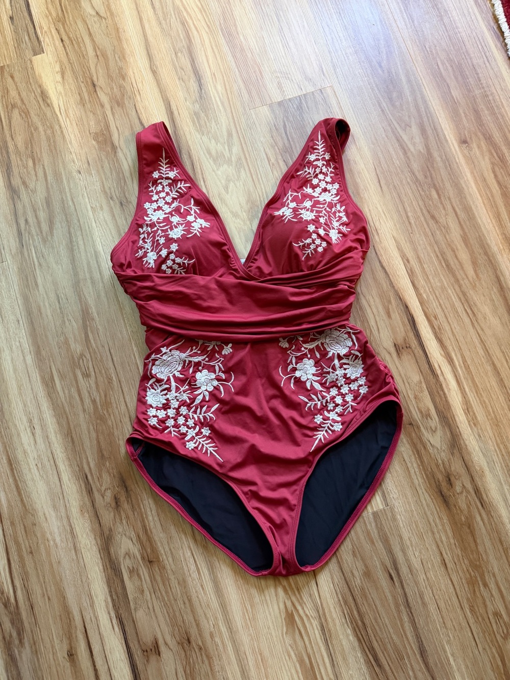 Sundance Embroidered Swimsuit with Black Lining